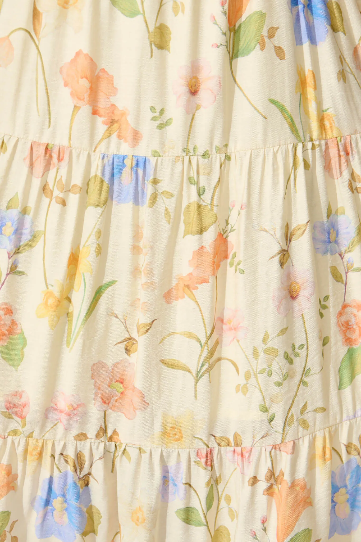 Alessia Midi Sundress in Cream Multi Floral