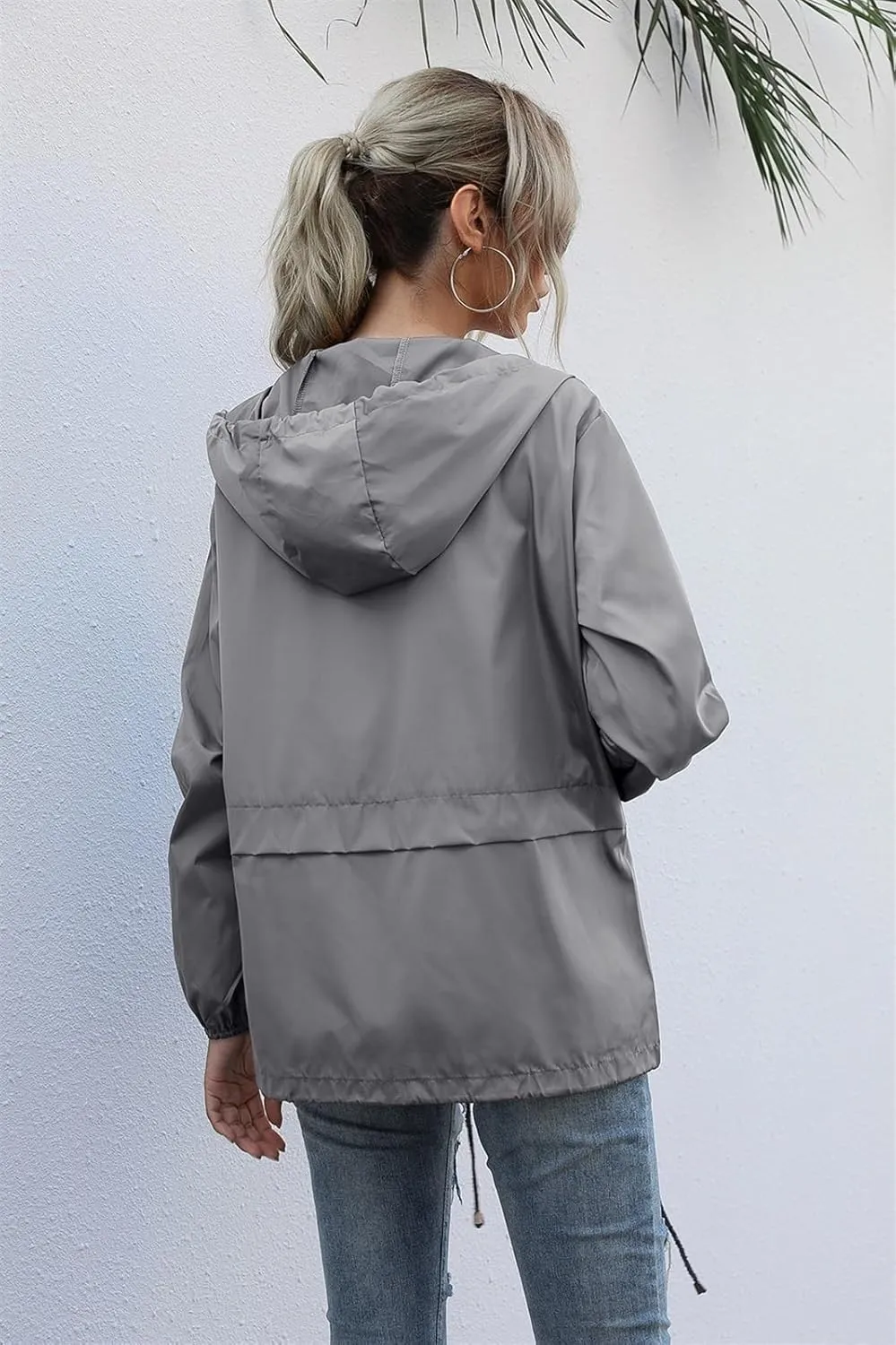 AYGJKIE Rain Jacket Women Waterproof Outdoor Jacket Breathable Autumn Transition Jacket Light Jacket with Hood
