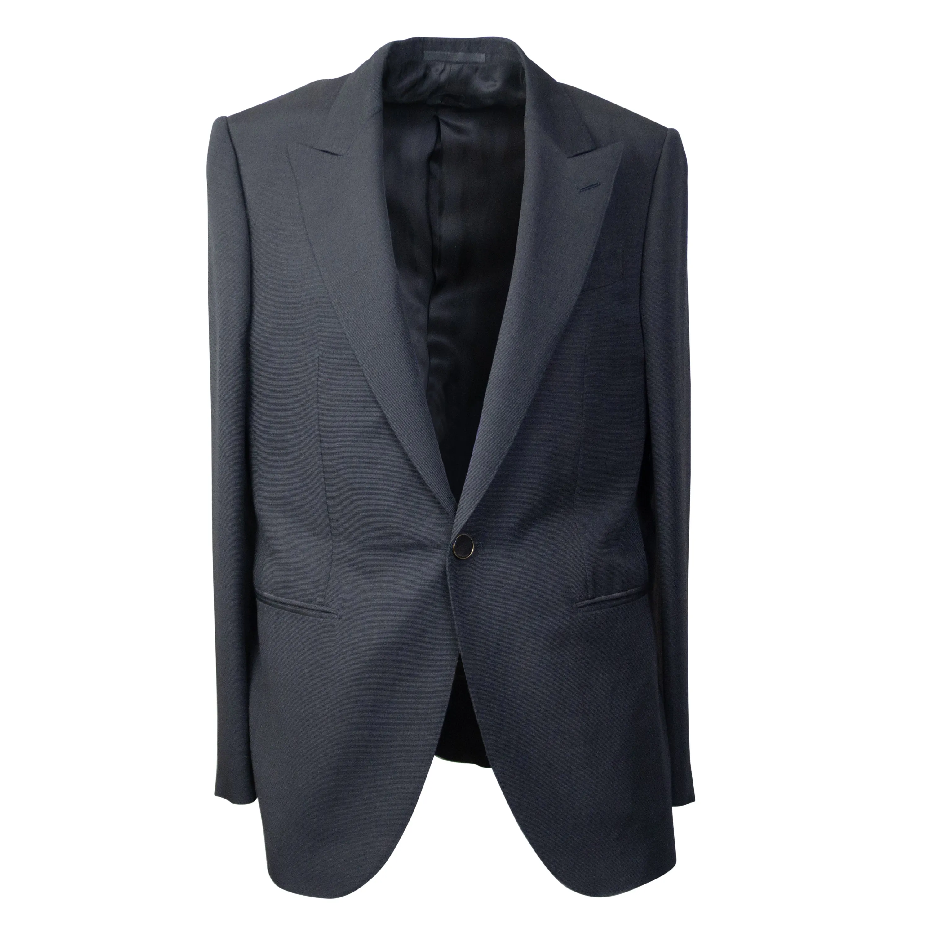 Black Wool Single Breasted Classic Blazer