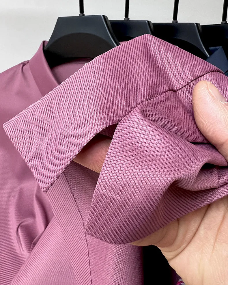 Breathable Solid Color Polo Shirt
