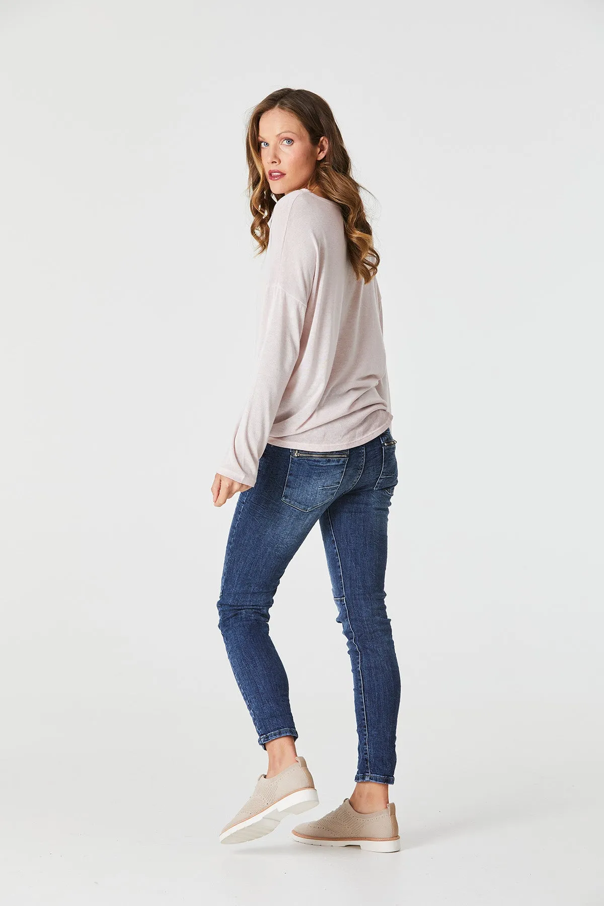 button jean
