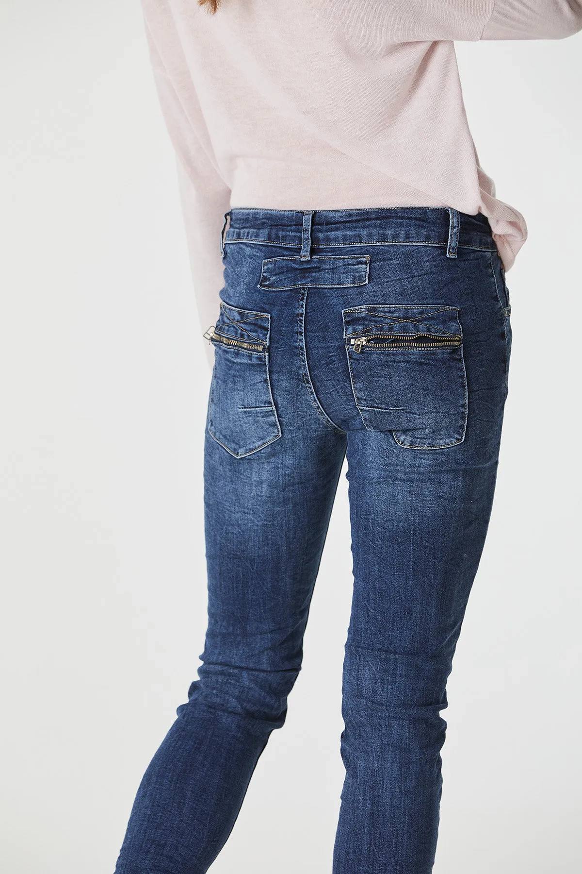 button jean