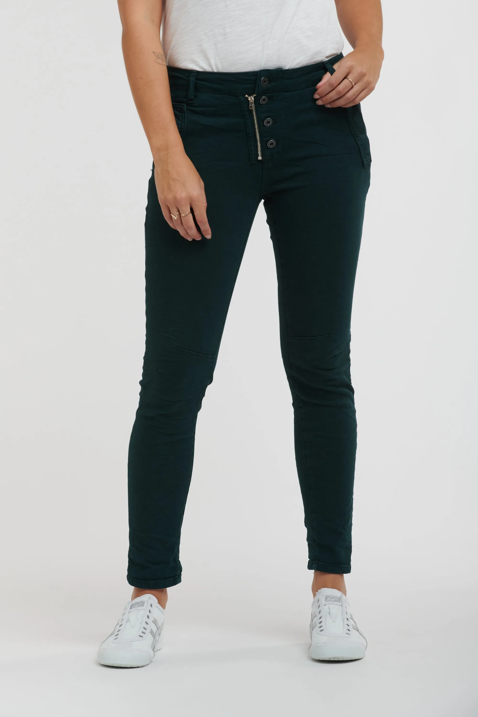 button jean