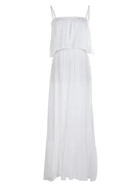 Casual Boho Spaghetti Strap Flowy Maxi Dress