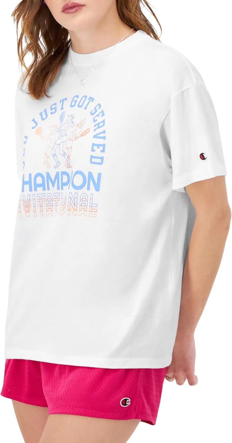 Champion Women's Tshirt, Classic Oversized Tshirt Soft and Comfortable Tee Shirt For Women