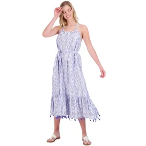 Chantal Women's Sundress Blue Ikat