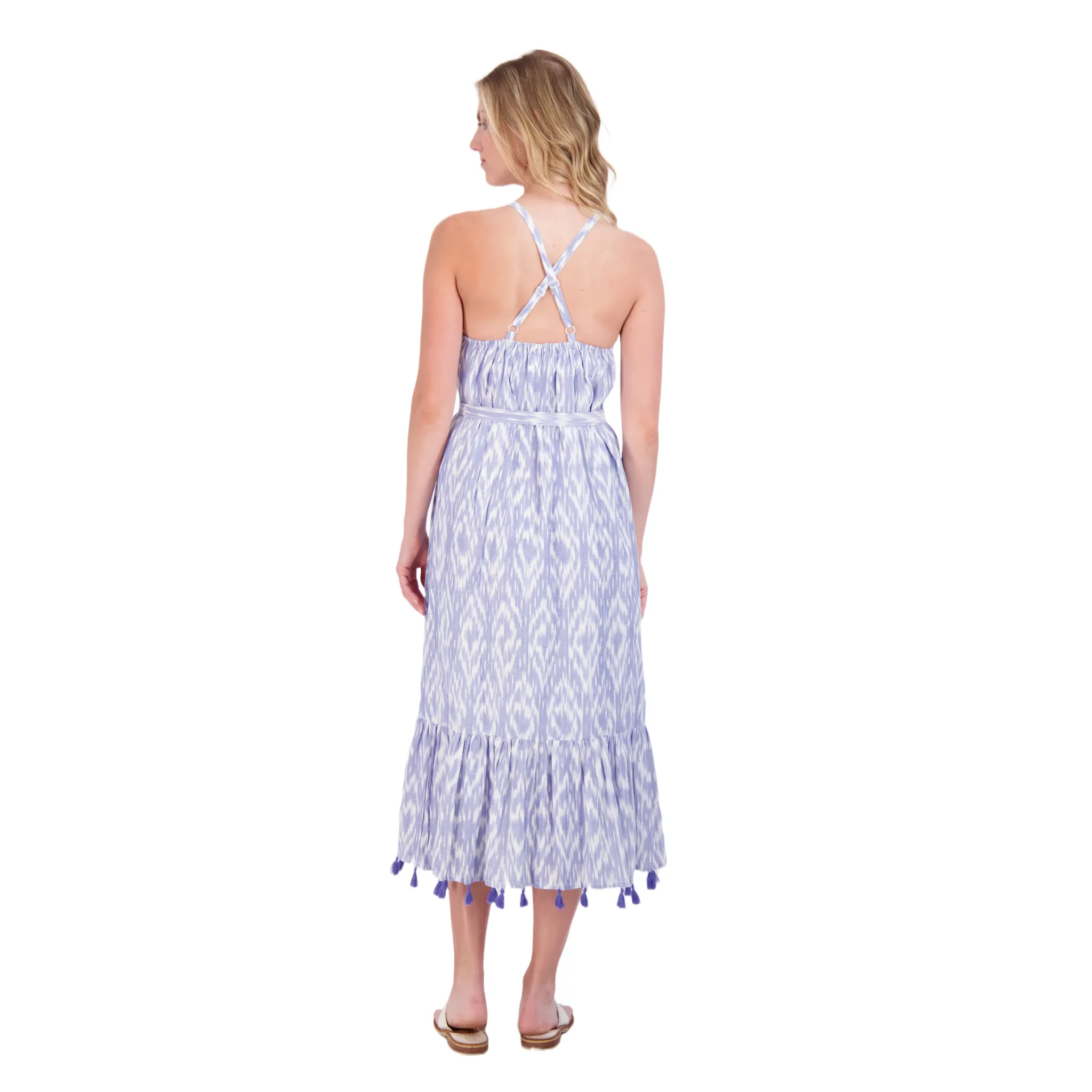 Chantal Women's Sundress Blue Ikat