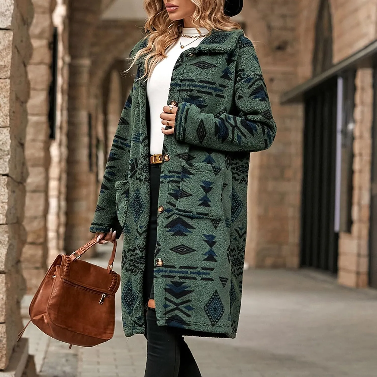 ChicCrate Trench Coat Women Long Winter Jackets Casual Classic Overcoat Trendy Peacoat Outerwear