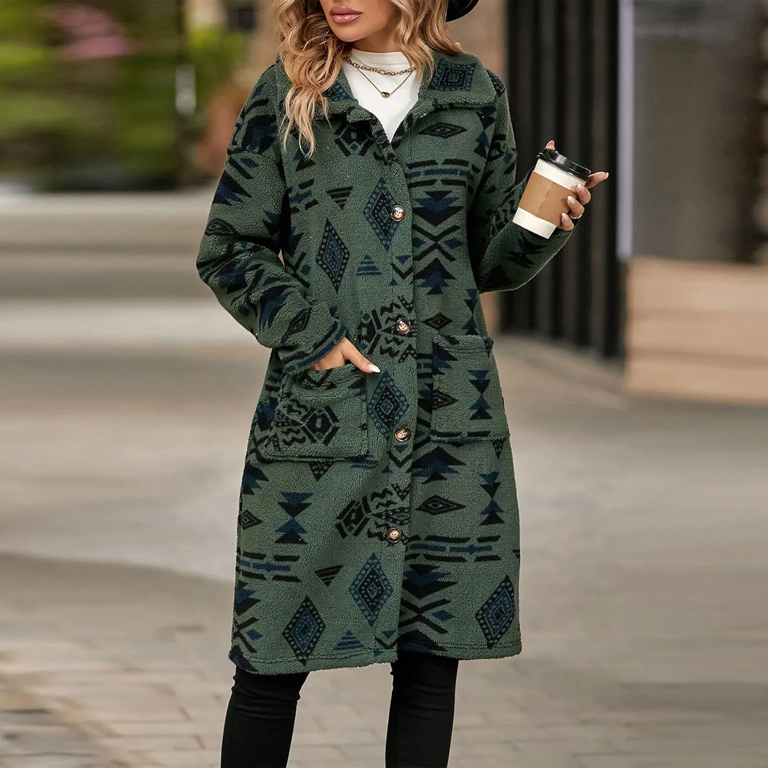 ChicCrate Trench Coat Women Long Winter Jackets Casual Classic Overcoat Trendy Peacoat Outerwear
