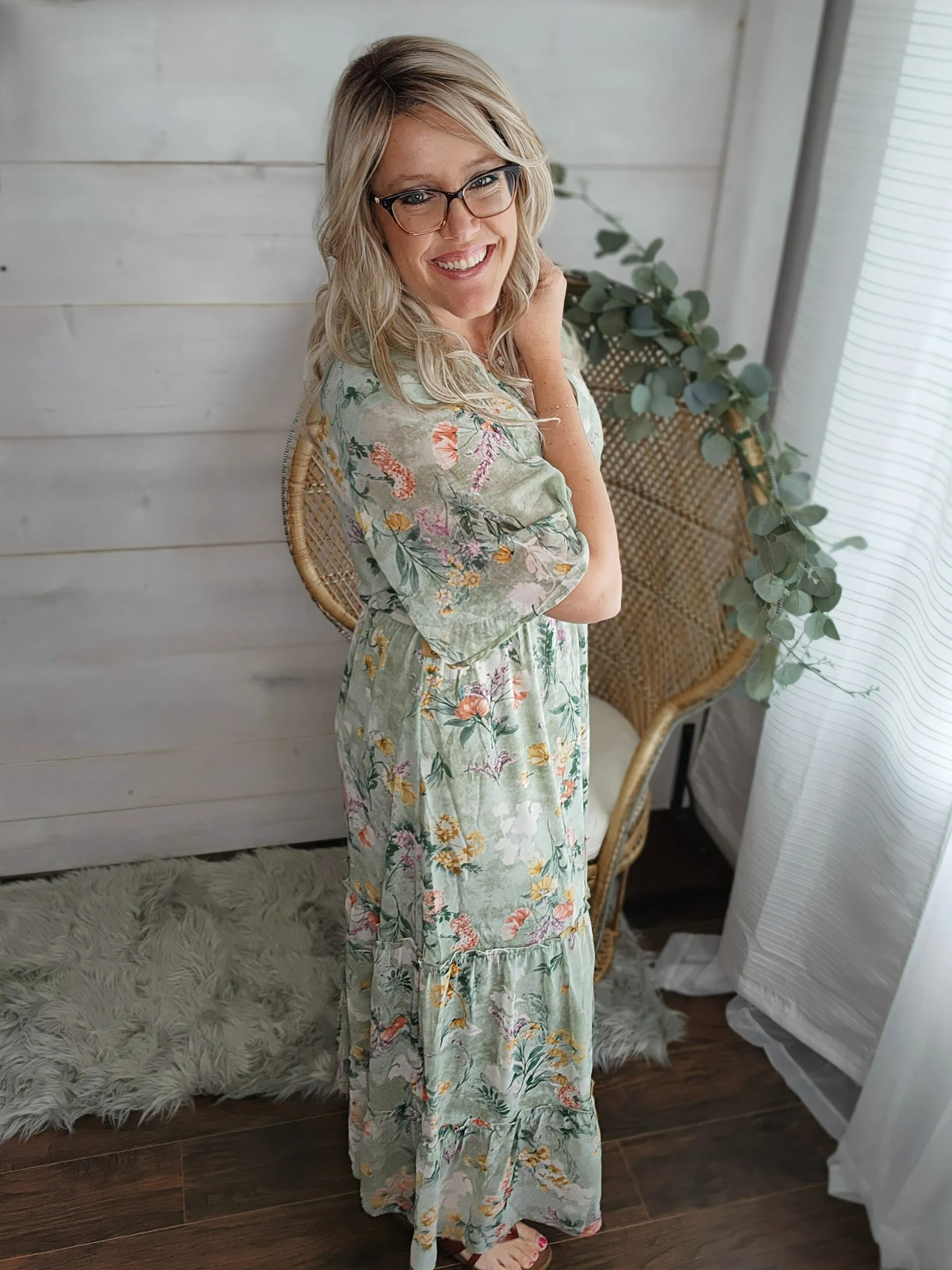 Courtney Sage Floral  * on sale