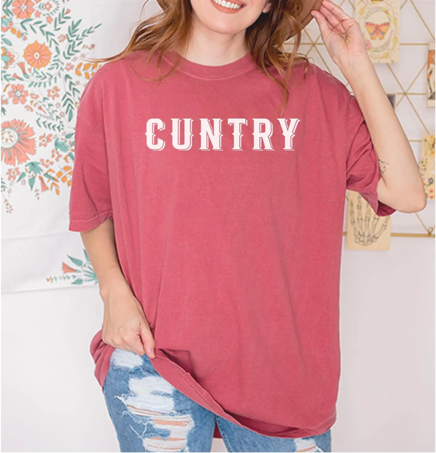 Cuntry Been Country Cowboy Unisex T-Shirt, Vintage Soft, Garment Dyed, Relaxed Fit