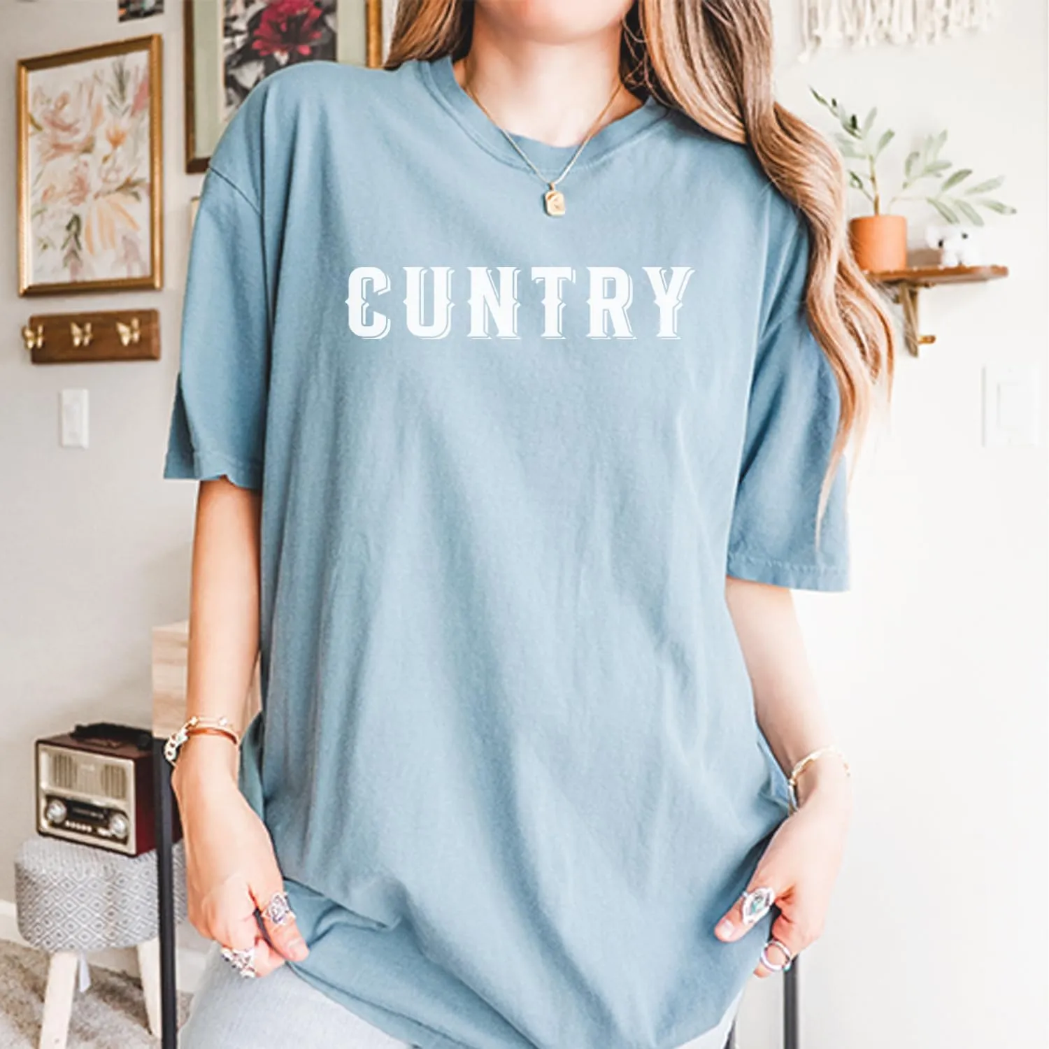 Cuntry Been Country Cowboy Unisex T-Shirt, Vintage Soft, Garment Dyed, Relaxed Fit