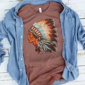 Distressed Native Chief Tee