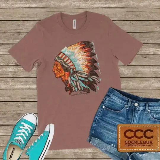 Distressed Native Chief Tee