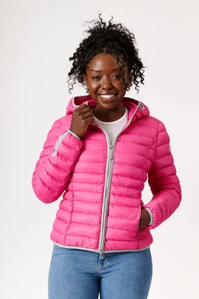 Elfy Vegan Down Short Jacket | Rose Pink