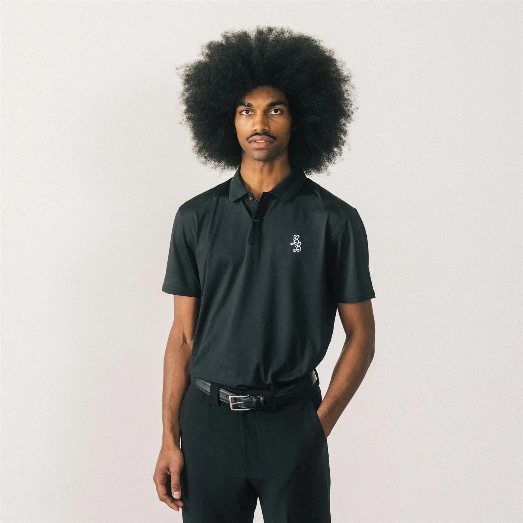 Essential Athletic Polo Bogey Black - 2025