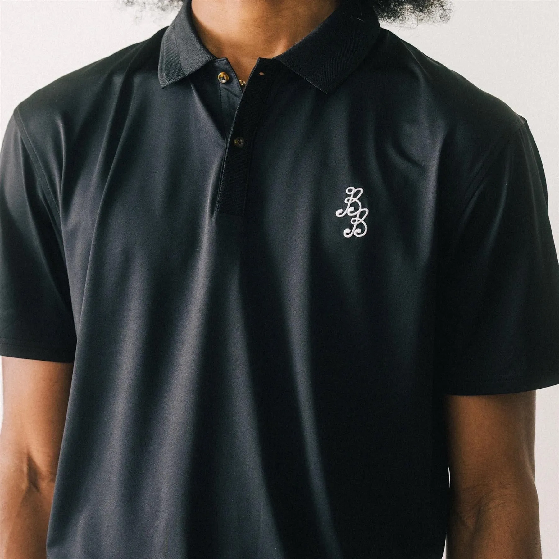 Essential Athletic Polo Bogey Black - 2025