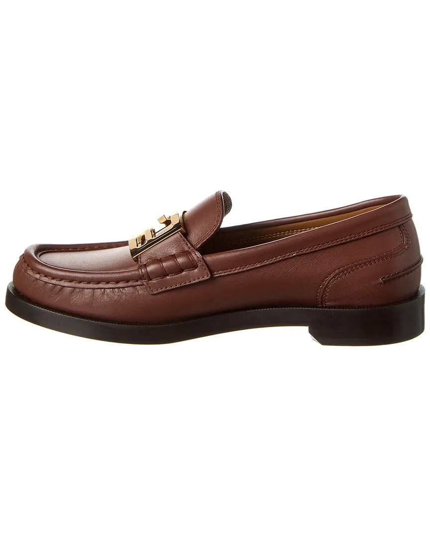 FENDI Baguette Leather Loafer
