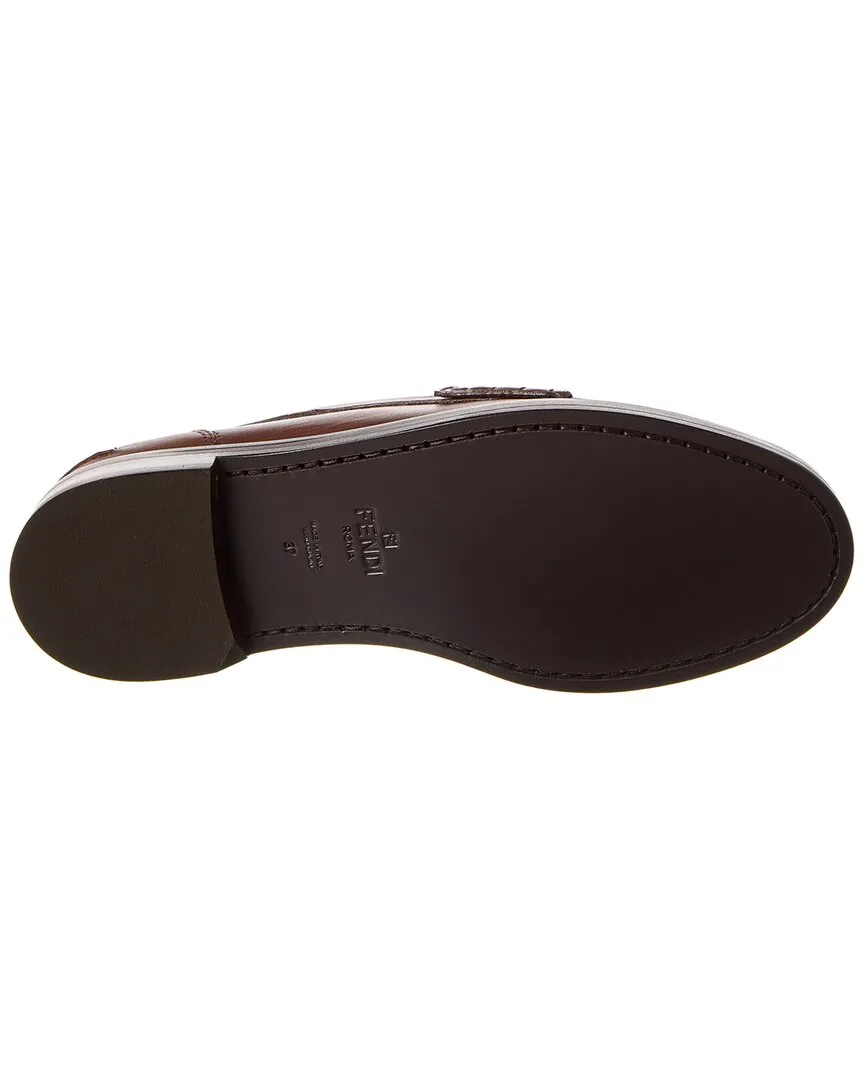 FENDI Baguette Leather Loafer
