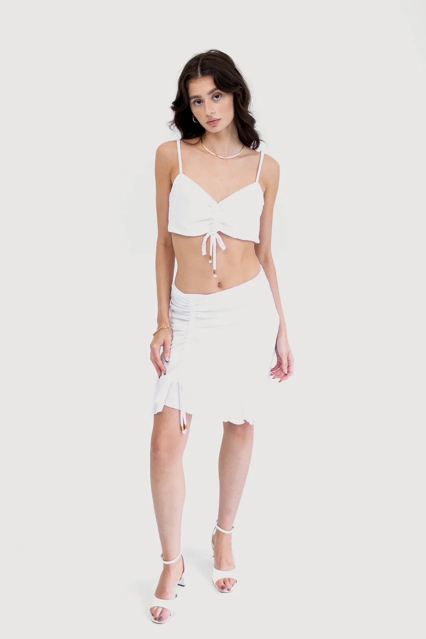 Flirty and Fun Sustainable Summer Matching Top and Skirt Set