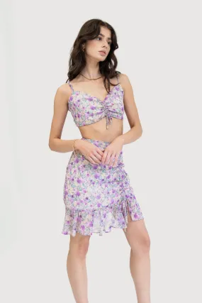 Flirty and Fun Sustainable Summer Matching Top and Skirt Set