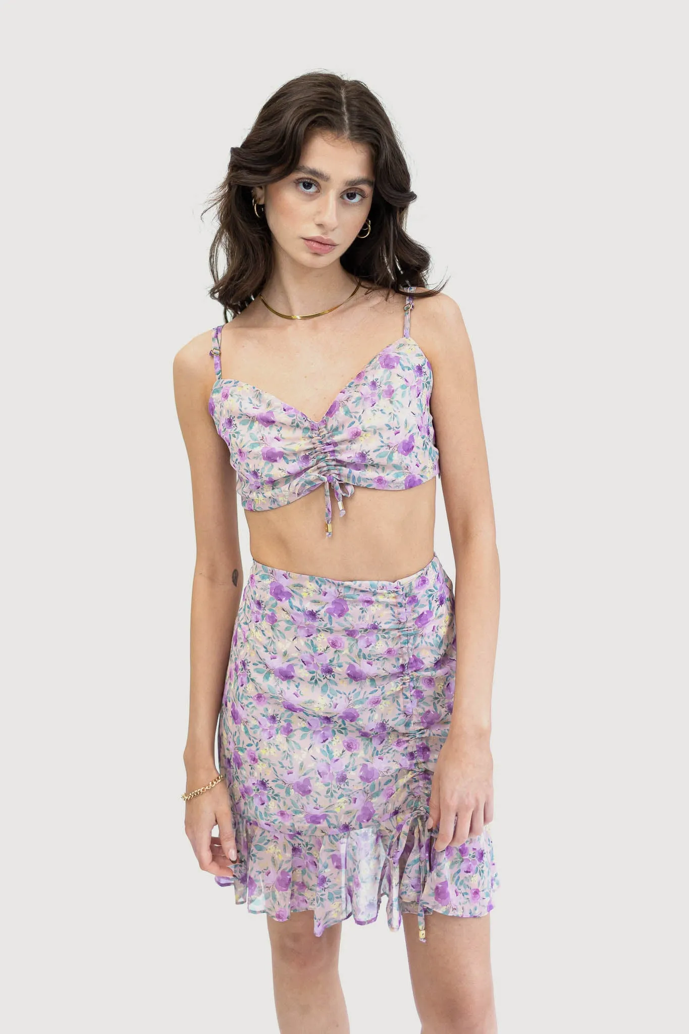 Flirty and Fun Sustainable Summer Matching Top and Skirt Set