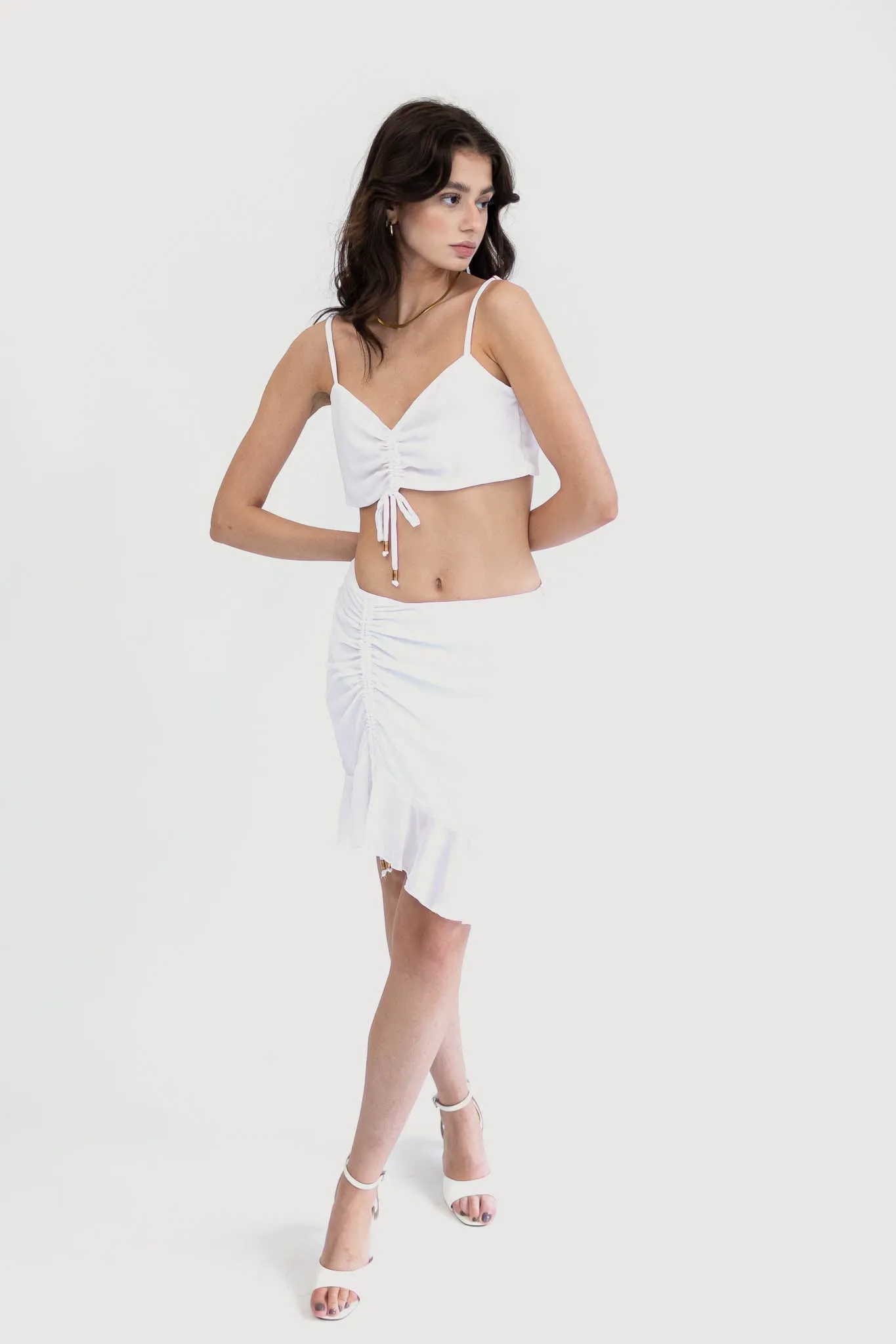 Flirty and Fun Sustainable Summer Matching Top and Skirt Set
