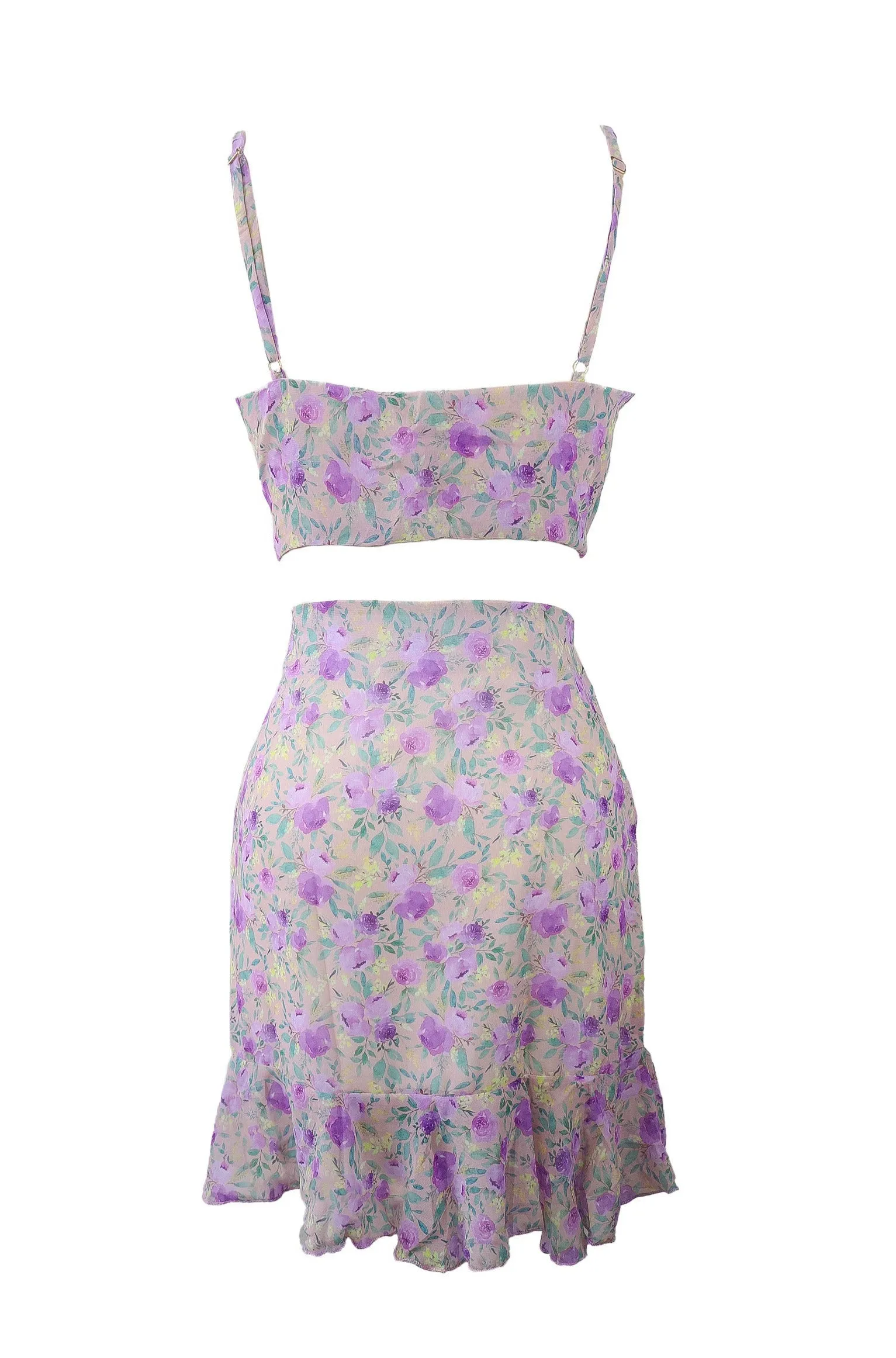 Flirty and Fun Sustainable Summer Matching Top and Skirt Set