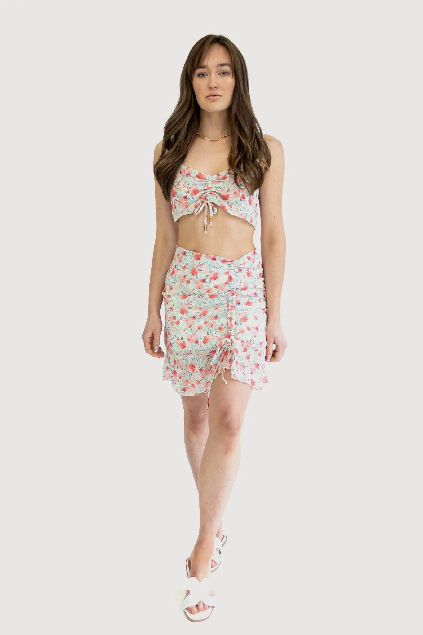 Flirty and Fun Sustainable Summer Matching Top and Skirt Set