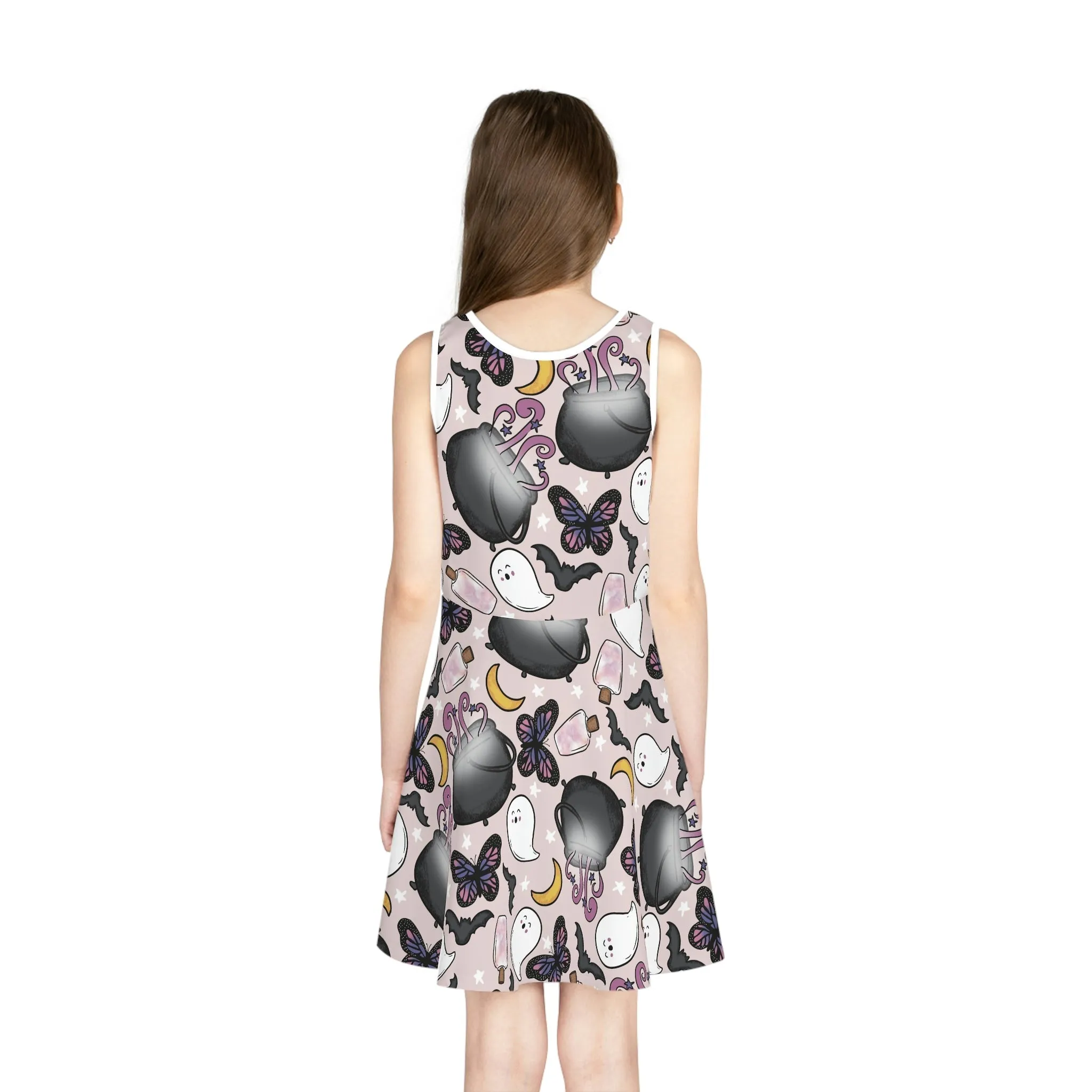 Girls' Sleeveless Sundress (AOP)
