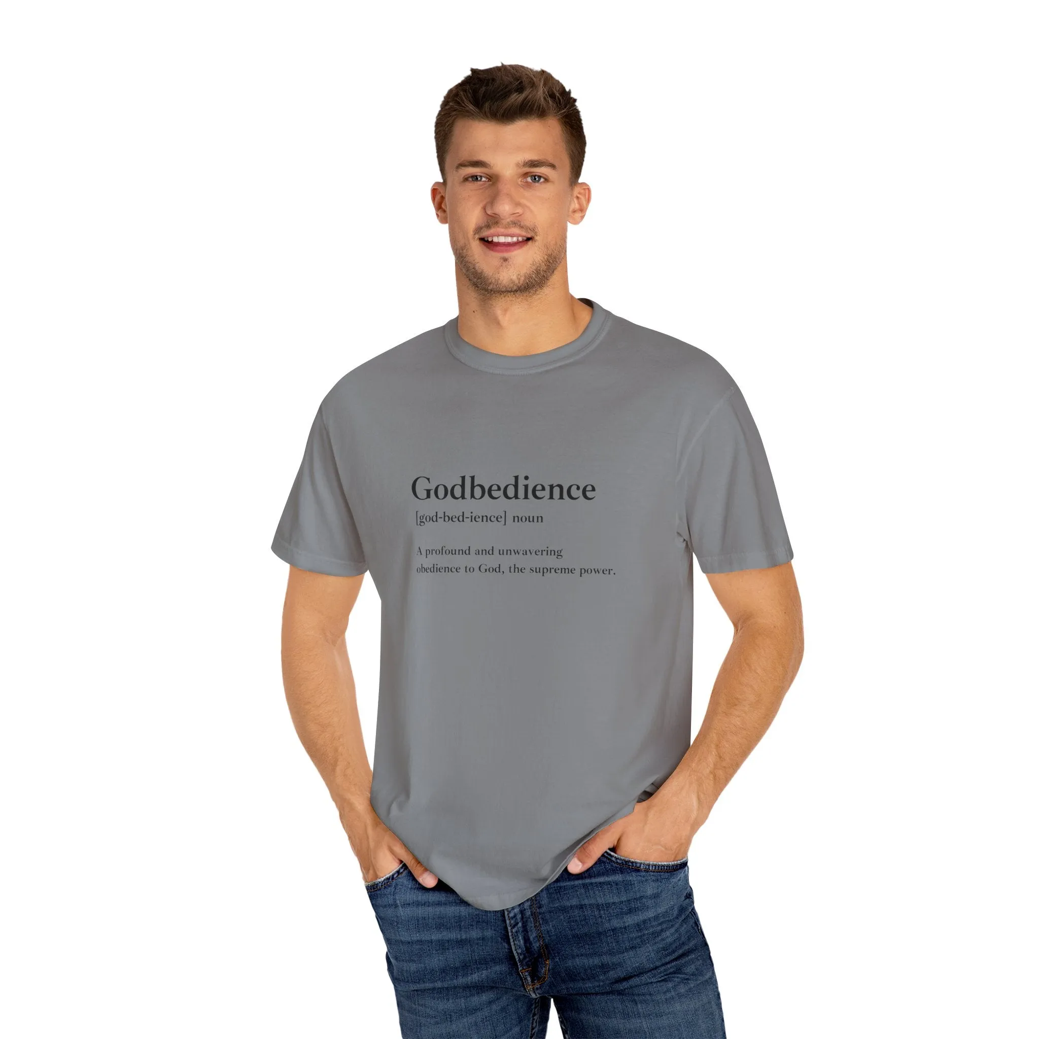 Godbedience Garment-Dyed T-Shirt | Comfort Colors 1717 | Soft-Washed & Customizable