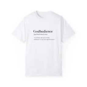 Godbedience Garment-Dyed T-Shirt | Comfort Colors 1717 | Soft-Washed & Customizable