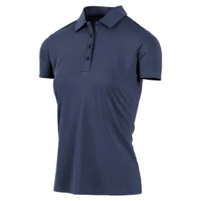 Island Green Honeycomb Jacquard UV Protection Polo Shirt  Navy