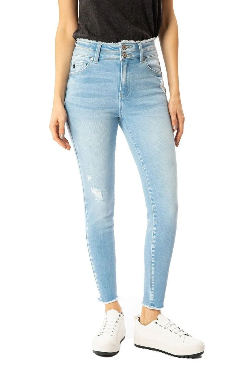 Kancan - Women's High Rise Ankle Skinny Jeans - KC7317