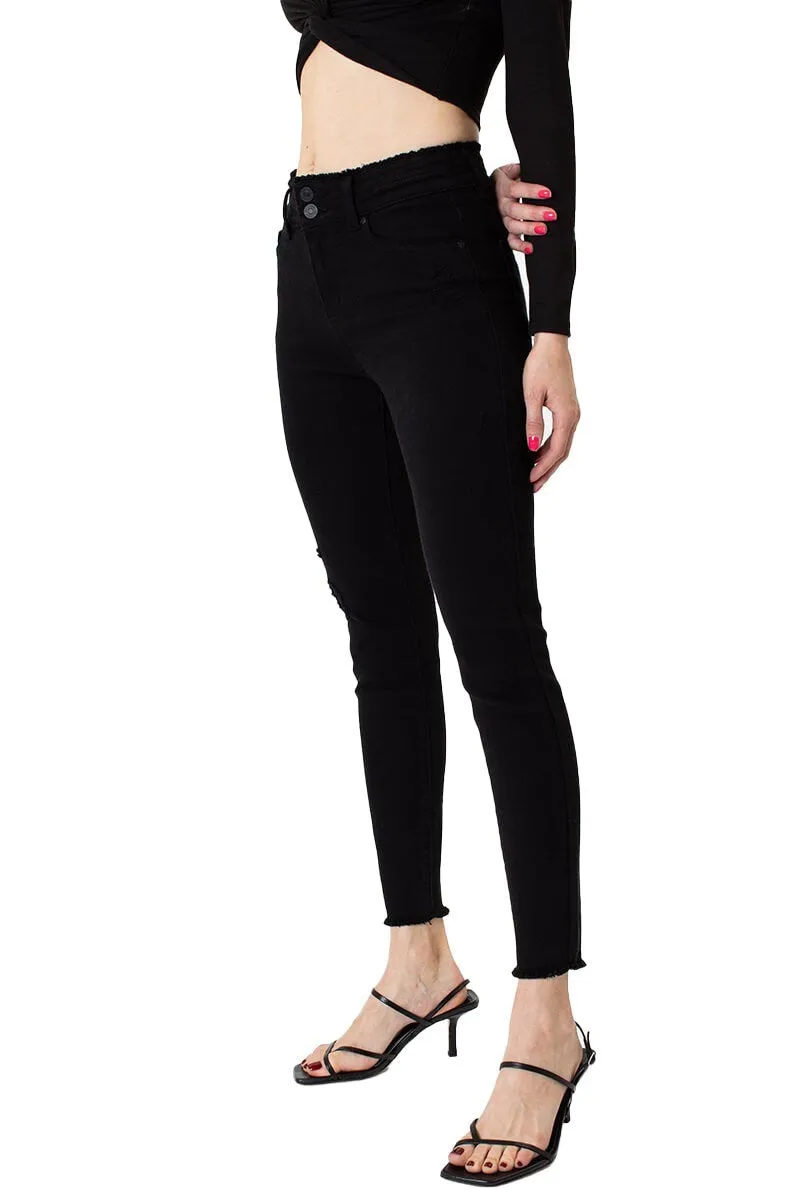 Kancan - Women's High Rise Ankle Skinny Jeans - KC7317