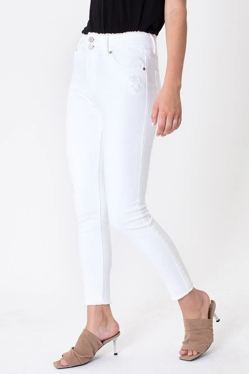 Kancan - Women's High Rise Ankle Skinny Jeans - KC7317