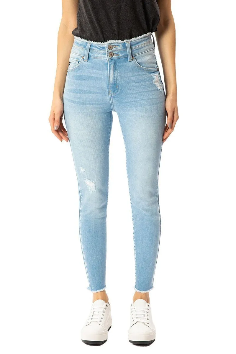 Kancan - Women's High Rise Ankle Skinny Jeans - KC7317