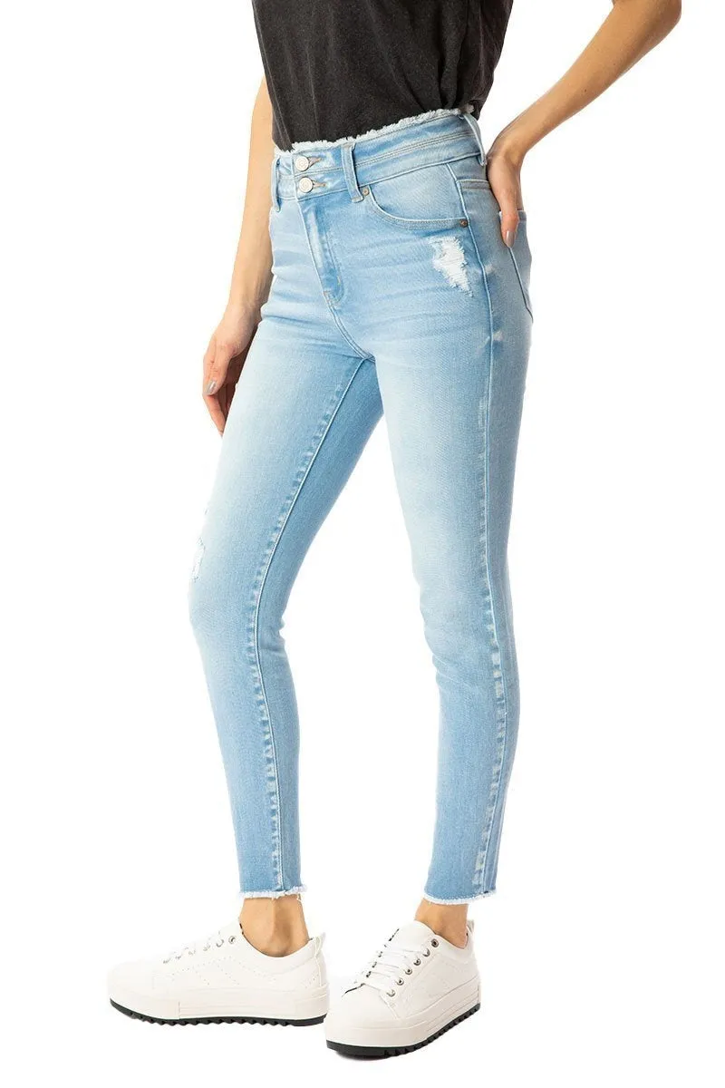 Kancan - Women's High Rise Ankle Skinny Jeans - KC7317