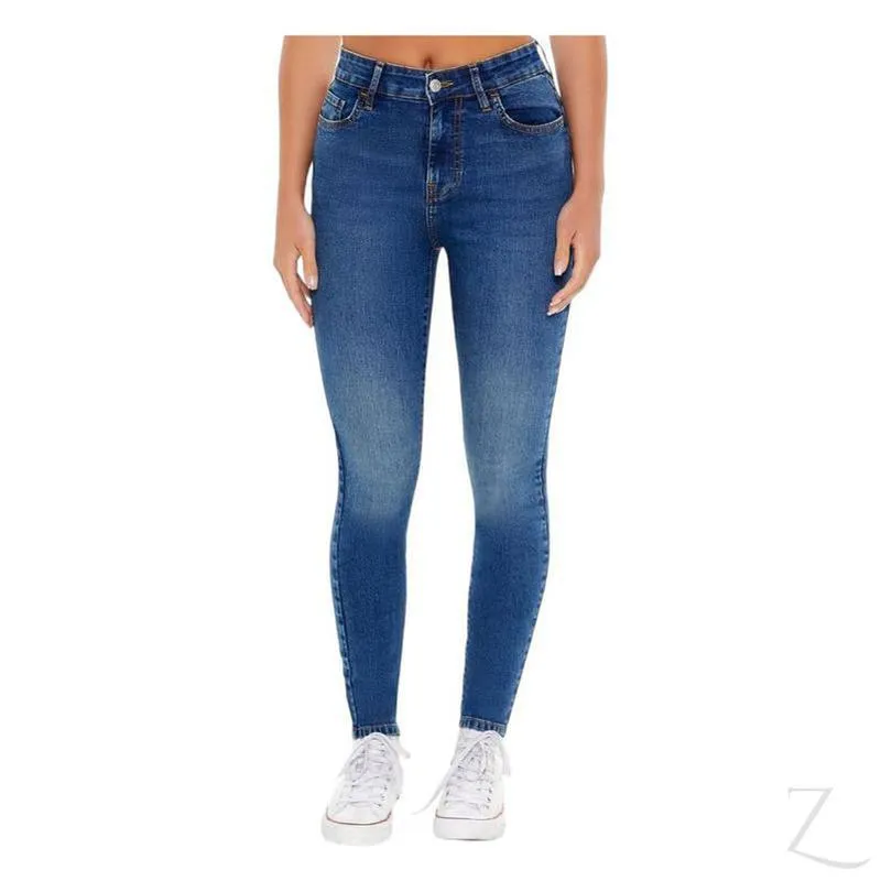 Ladies Super Stretchy Super Skinny Strong Denim Jeans | Plain | "Fele"