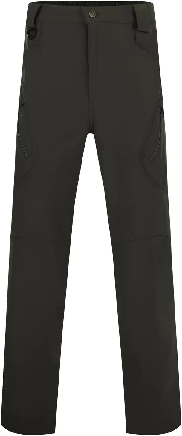 Men's Lightweight Cargo Pants Straight Leg Athletic Tactical Joggers Relaxed Fit Overalls Hiking Work Trousers