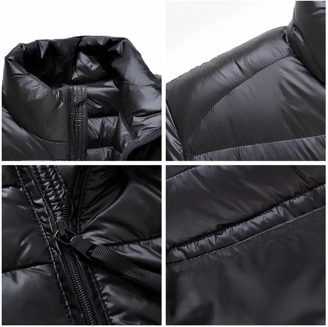 Men's Lightweight Puffer Jacket Hooded Down Jacket Men's Feather Light Down Jacket For Men Outwear Overcoat