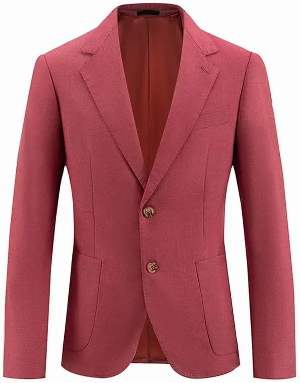 Mens Sport Coat Slim Fit 2 Button Suit Blazer Casual Classic Daily Lightweight Jackets for Wedding Dinner Party