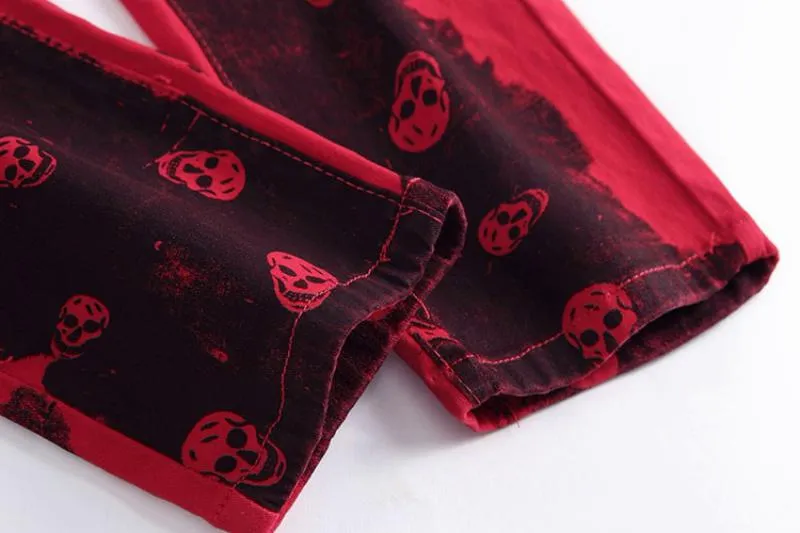 Men's Stretchy Printed Jeans | Plus Size