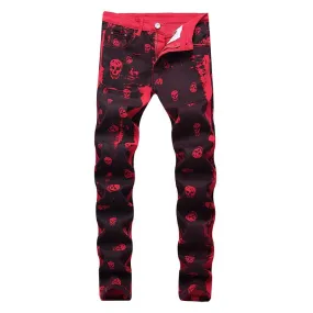 Men's Stretchy Printed Jeans | Plus Size