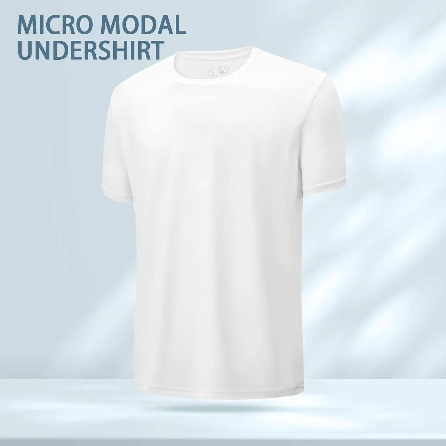 Mens T Shirt - Short Sleeve Crew Neck Soft Fitted Tees 3-Pack