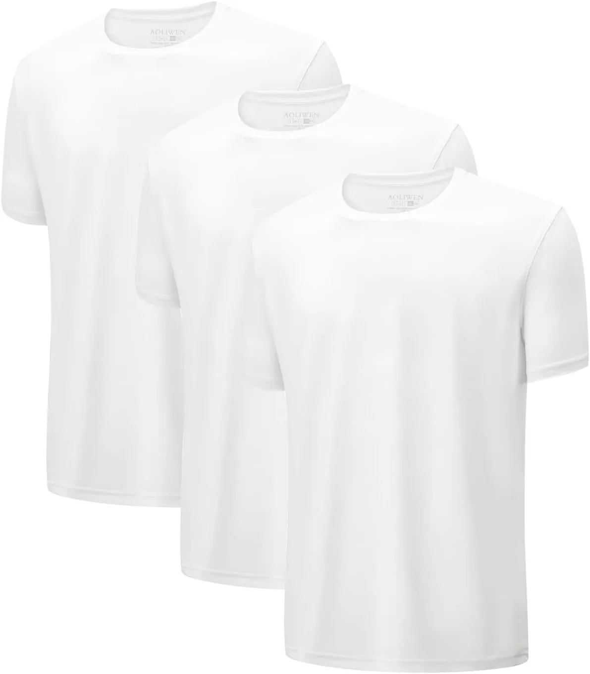 Mens T Shirt - Short Sleeve Crew Neck Soft Fitted Tees 3-Pack