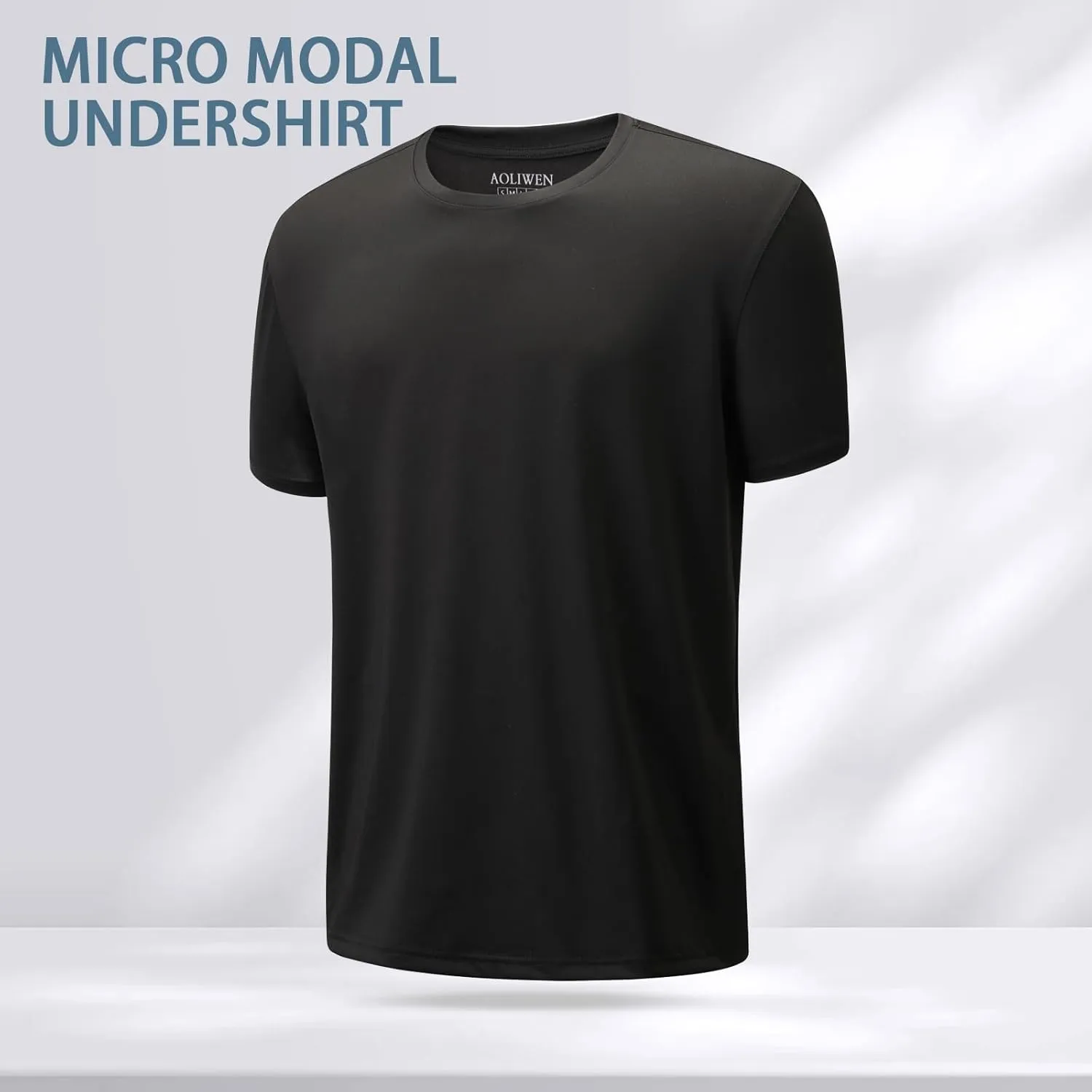 Mens T Shirt - Short Sleeve Crew Neck Soft Fitted Tees 3-Pack