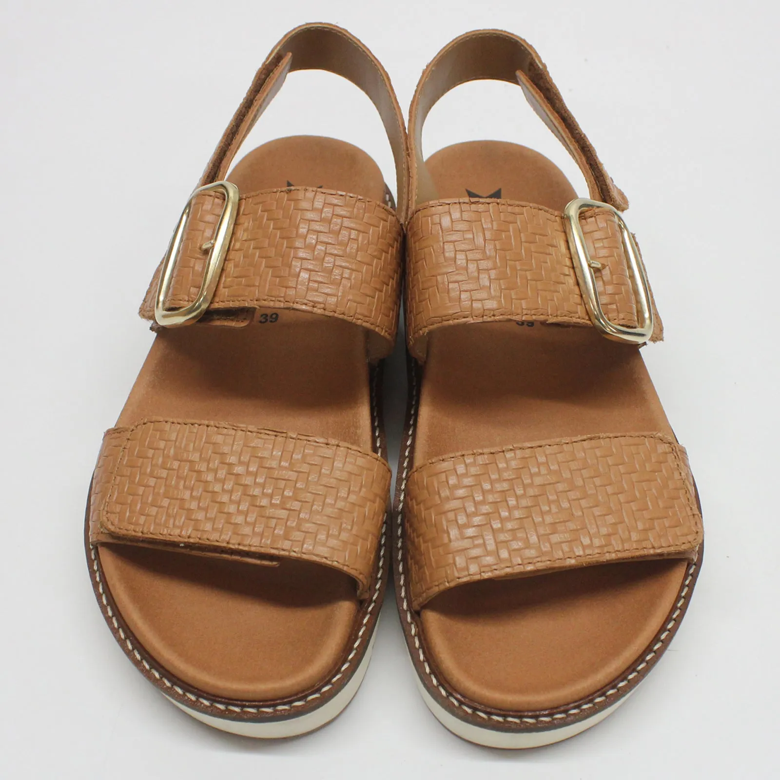 Mephisto Belona Leather Women's Hook and loop Sandals - UK 6.5 - US 9 Women - EU 39