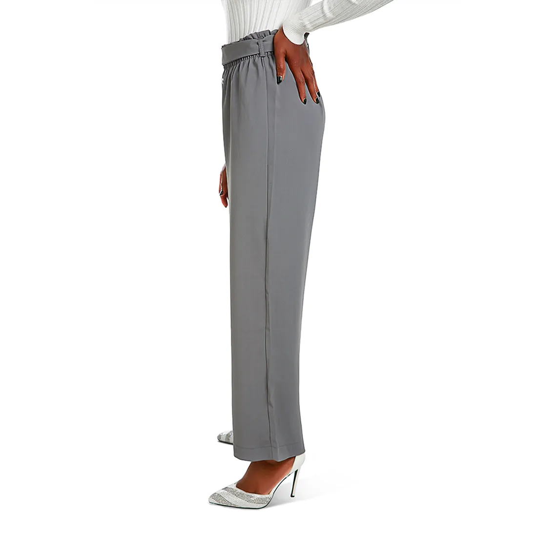 Multi Button High Waisted Pants