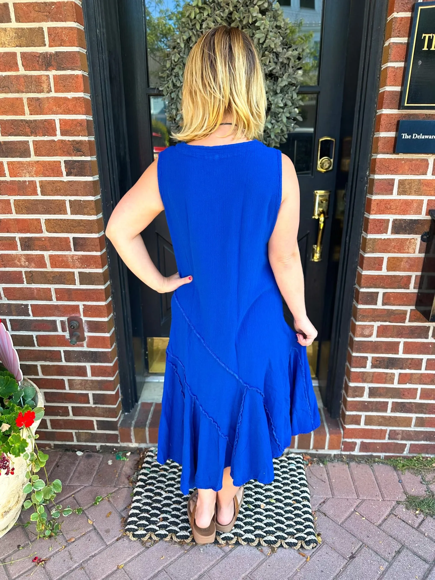 Oh My Gauze Tabasco Dress Cobalt